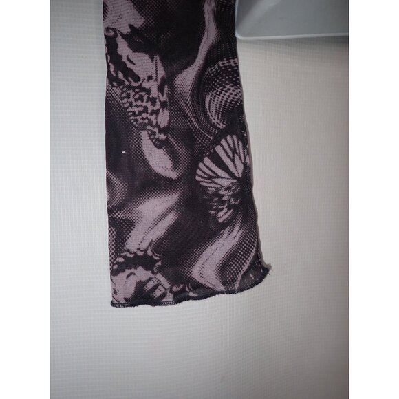 Urban Outfitters Mesh Corset Butterfly Purple‎ Y2K Style Crop Top Small NEW - Picture 4 of 6